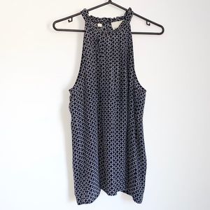 Silk Halter Neck Black Top by Cynthia Rowley